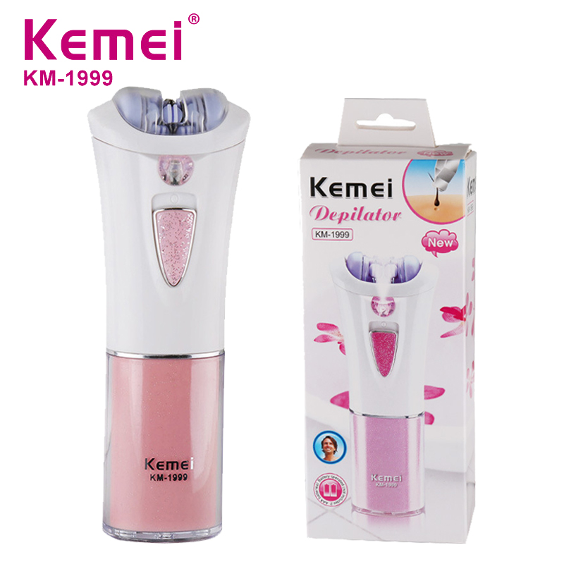 Epilator Wireless - Kemei KM-1999 Depilatorio Elettrico Epilatore Femminile