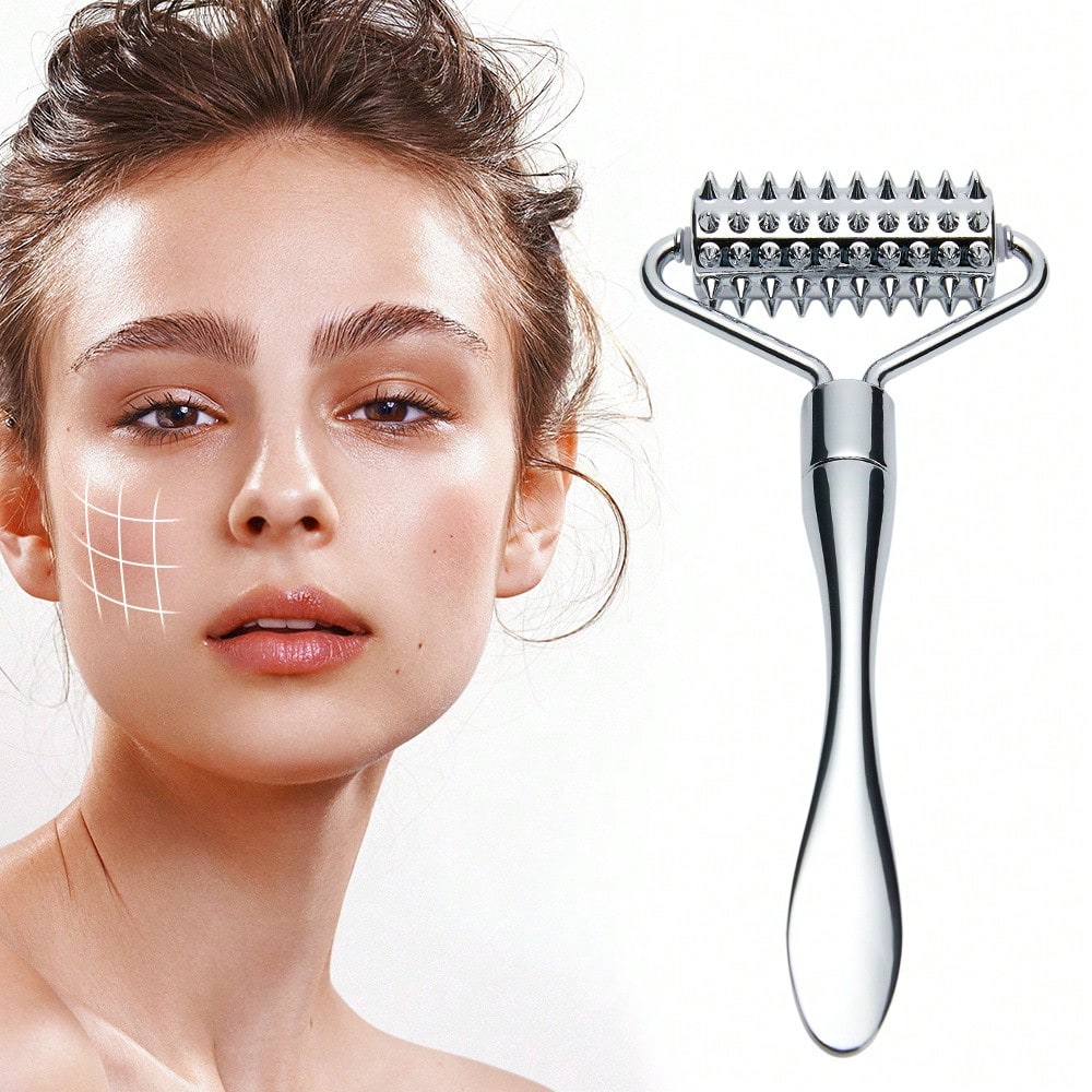 Spa Y Wellness - Rullo per massaggio facciale in acciaio