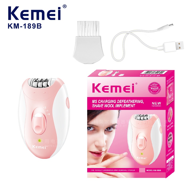 Epilator Wireless - Epilatore elettrico da donna Kemei, depilatore