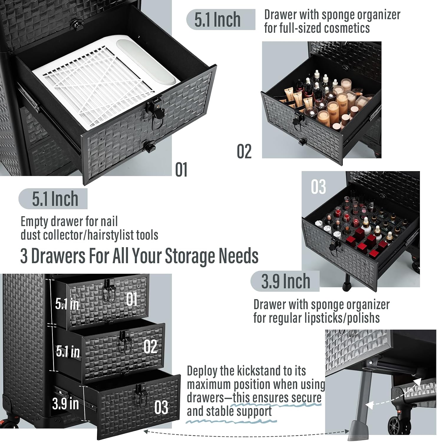 Carrello da Salone con 3 Casse - Spa&Wellness Earth City Шелепиха recensione e prezzo